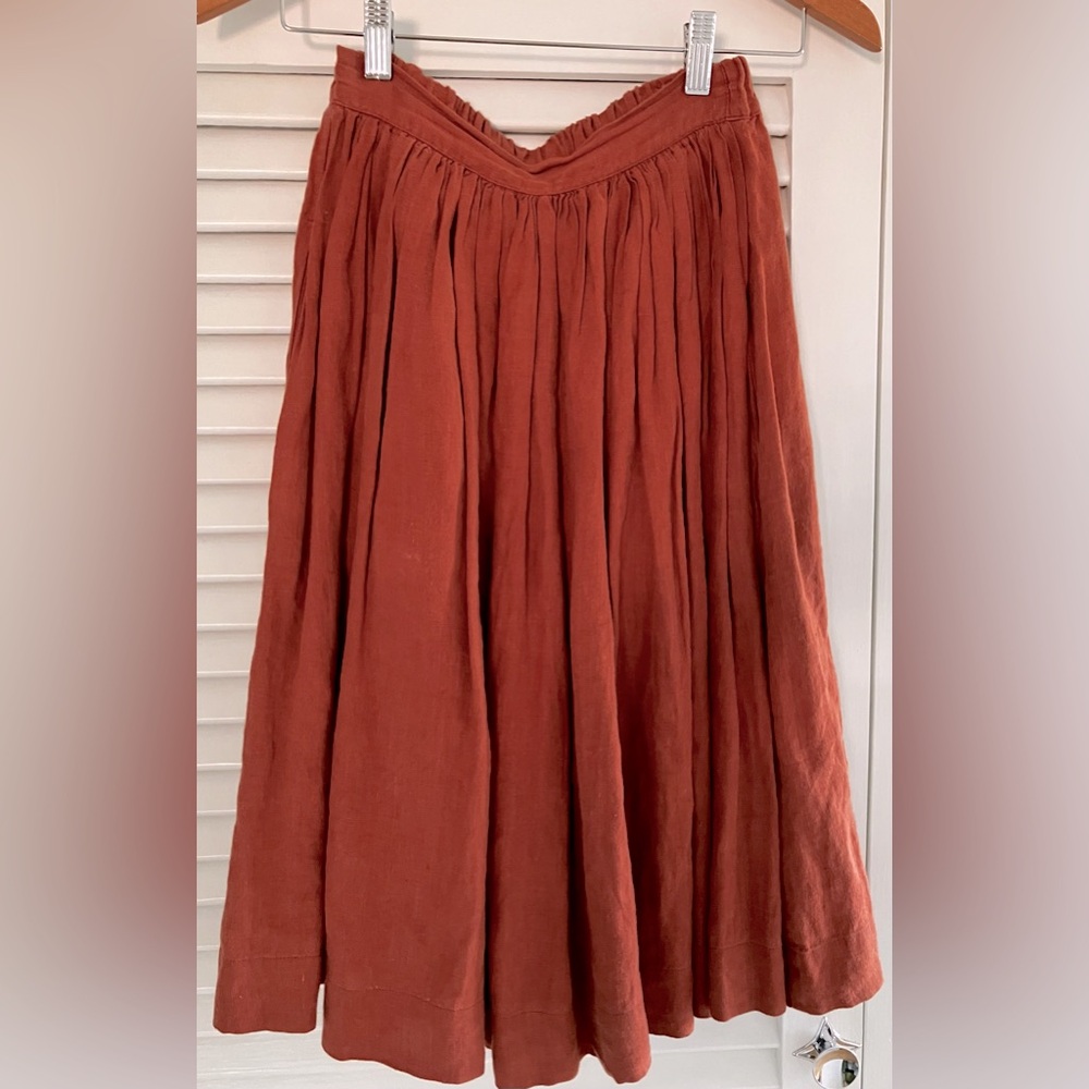 Not Perfect Linen City Skirt S